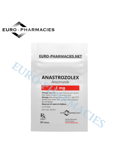 Anastrozolex (ARIMIDEX ) - 1mg/tab, 50 pills/bag - Euro-Pharmacies