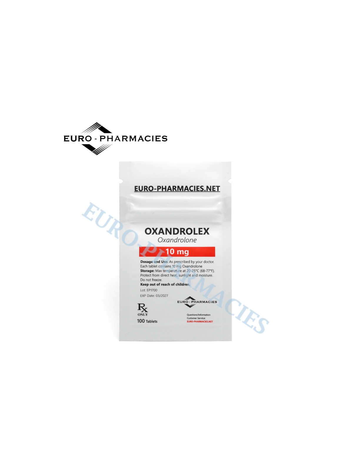 Oxandrolex  (Anavar)  - 10mg/tab, 100 pills/bag - Euro-Pharmacies