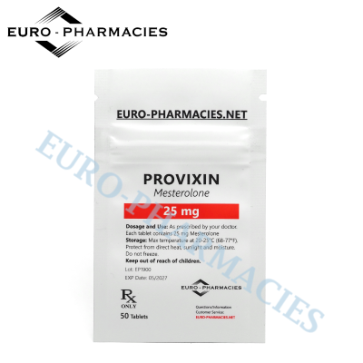 Provixin ( Proviron ) - 25mg/tab, 50 pills/bag - Euro-Pharmacies