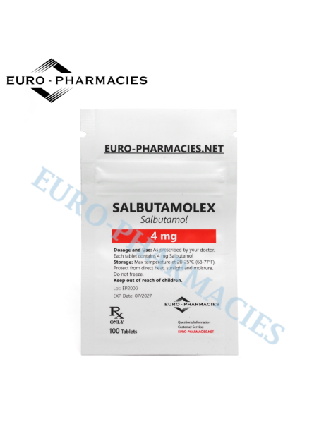 Salbutamolex (salbutamol) - 4mg/tab, 100 pills/bag - Euro-Pharmacies