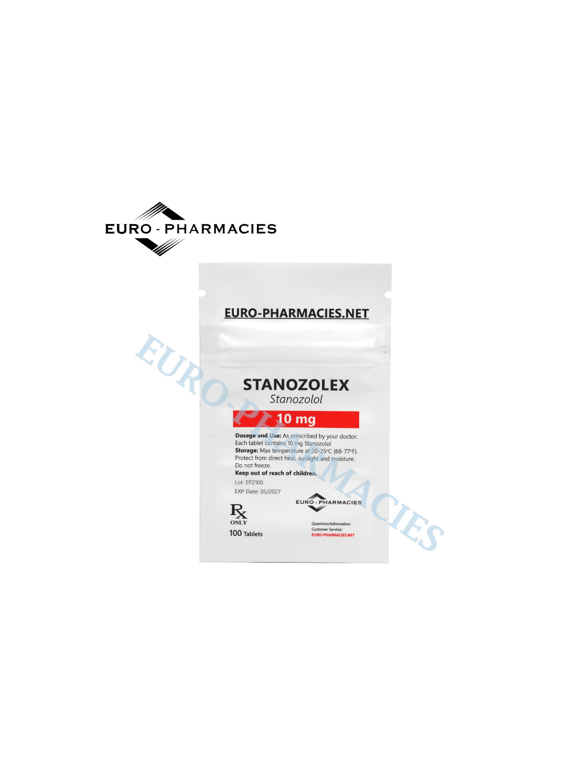 Stanozolex (Winstrol) - 10mg/tab, 100 pills/bag - Euro-Pharmacies