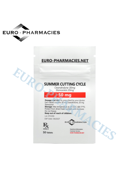 Summer Cutting cycle (20 mg winstrol + 30mg anavar) - 50mg/tab, 50 pills/bag - Euro-Pharmacies