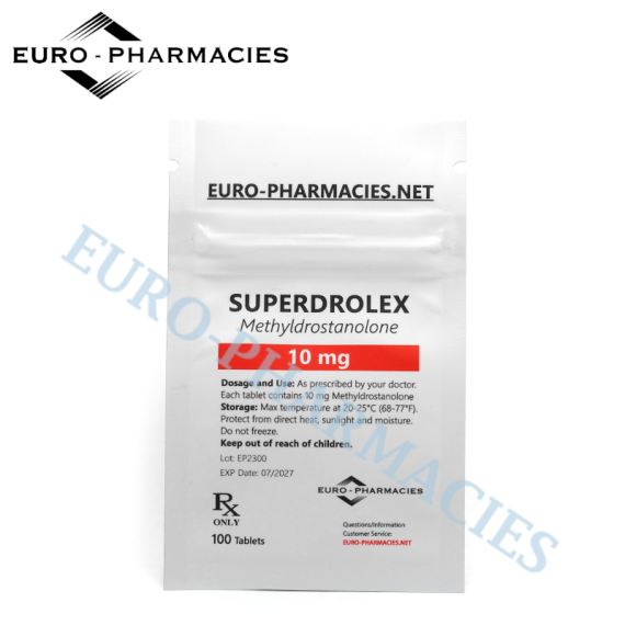 Superdrolex (Methyldrostanolone) - 10mg/tab, 100 pills/bag - Euro-Pharmacies