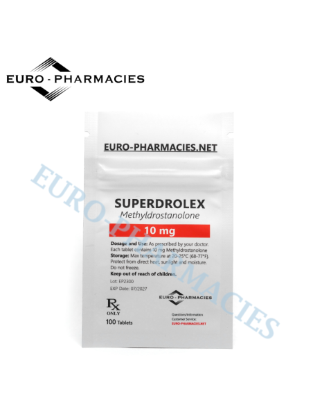 Superdrolex (Methyldrostanolone) - 10mg/tab, 100 pills/bag - Euro-Pharmacies