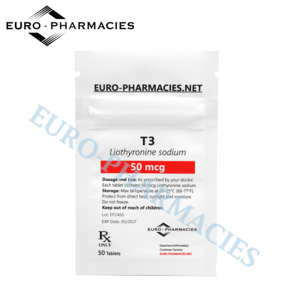 T3 - 50mcg/tab, 50 pills/bag - Euro-Pharmacies