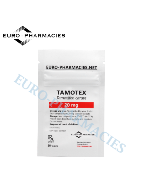 Tamotex (Tamoxifen) - 20mg/tab, 50 pills/bag - Euro-Pharmacies