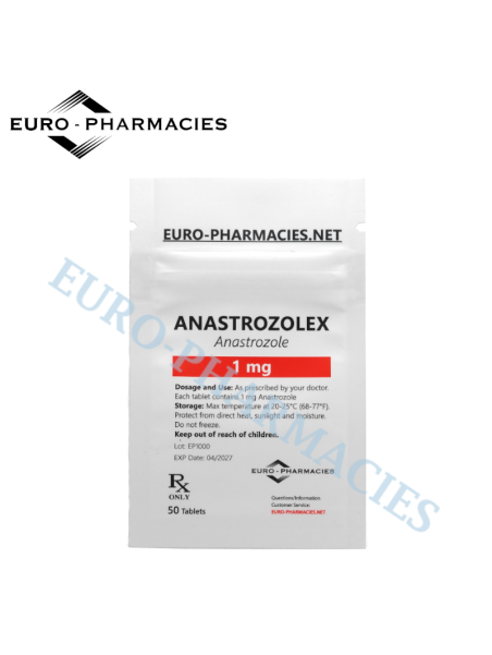 Anastrozolex (Arimidex) 1mg/tab, 50 pills/bag - Euro-Pharmacies - USA