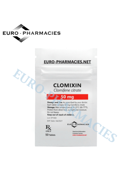 Clomixin (Clomid ) - 50mg/tab, 50 pills/bag - Euro-Pharmacies - USA