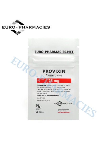 Provixin (Proviron) - 25mg/tab, 50 pills/bag - Euro-Pharmacies - USA