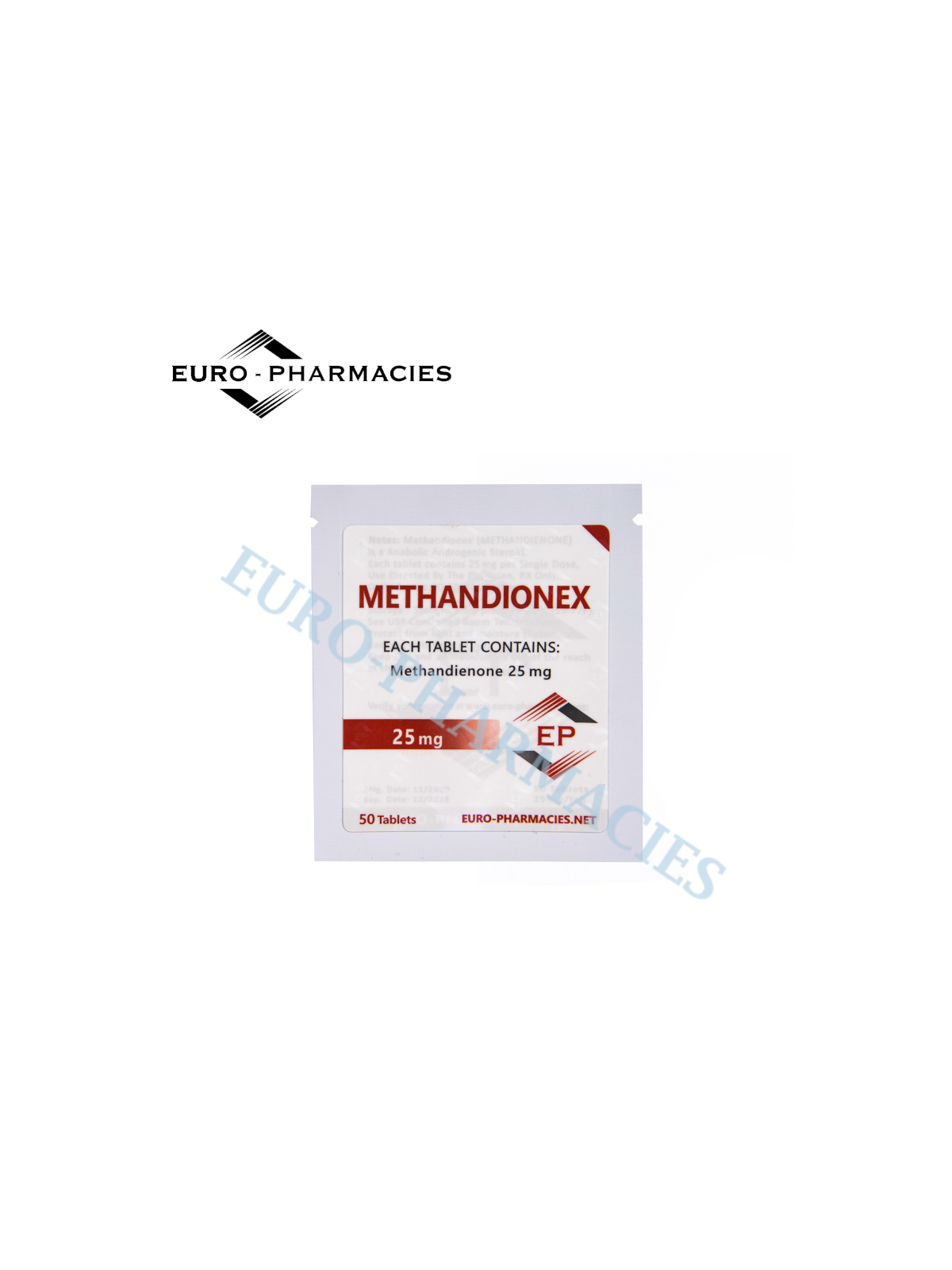 Methandionex 25 (Dianabol) - 25mg/tab, 50 pills/bag - Euro-Pharmacies - USA