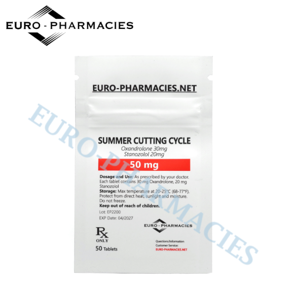 Summer Cutting cycle (20 mg winstrol + 30mg anavar) - 50mg/tab, 50 pills/bag - Euro-Pharmacies - USA