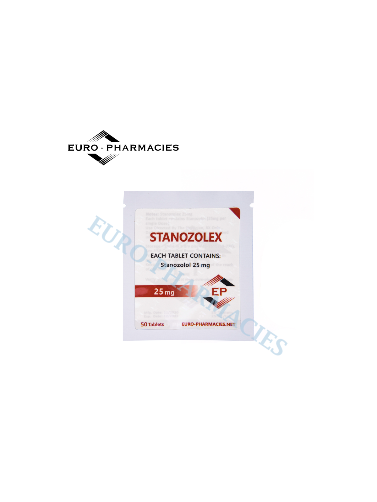 Stanozolex 25 (Winstrol) - 25mg/tab, 50 pills/bag - Euro-Pharmacies - USA