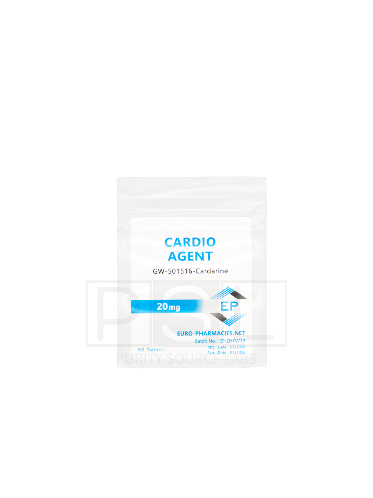 Cardio Agent (GW501516) - 20mg/tab - 50 tab - Euro-Pharmacies - USA