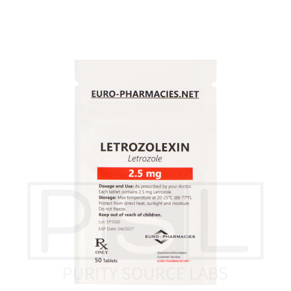 Letrozolexin (Letrozole)- 2.5 mg/tab, 50 pills/bag - Euro-Pharmacies