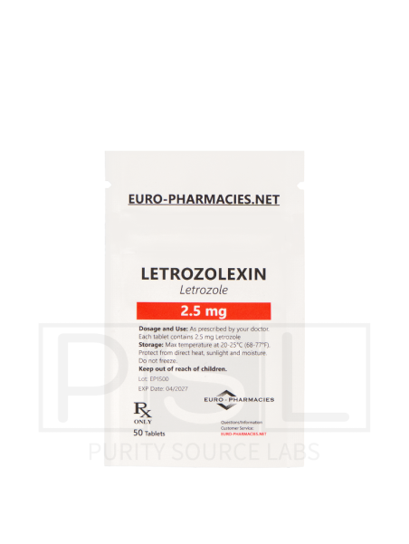 Letrozolexin (Letrozole)- 2.5 mg/tab, 50 pills/bag - Euro-Pharmacies