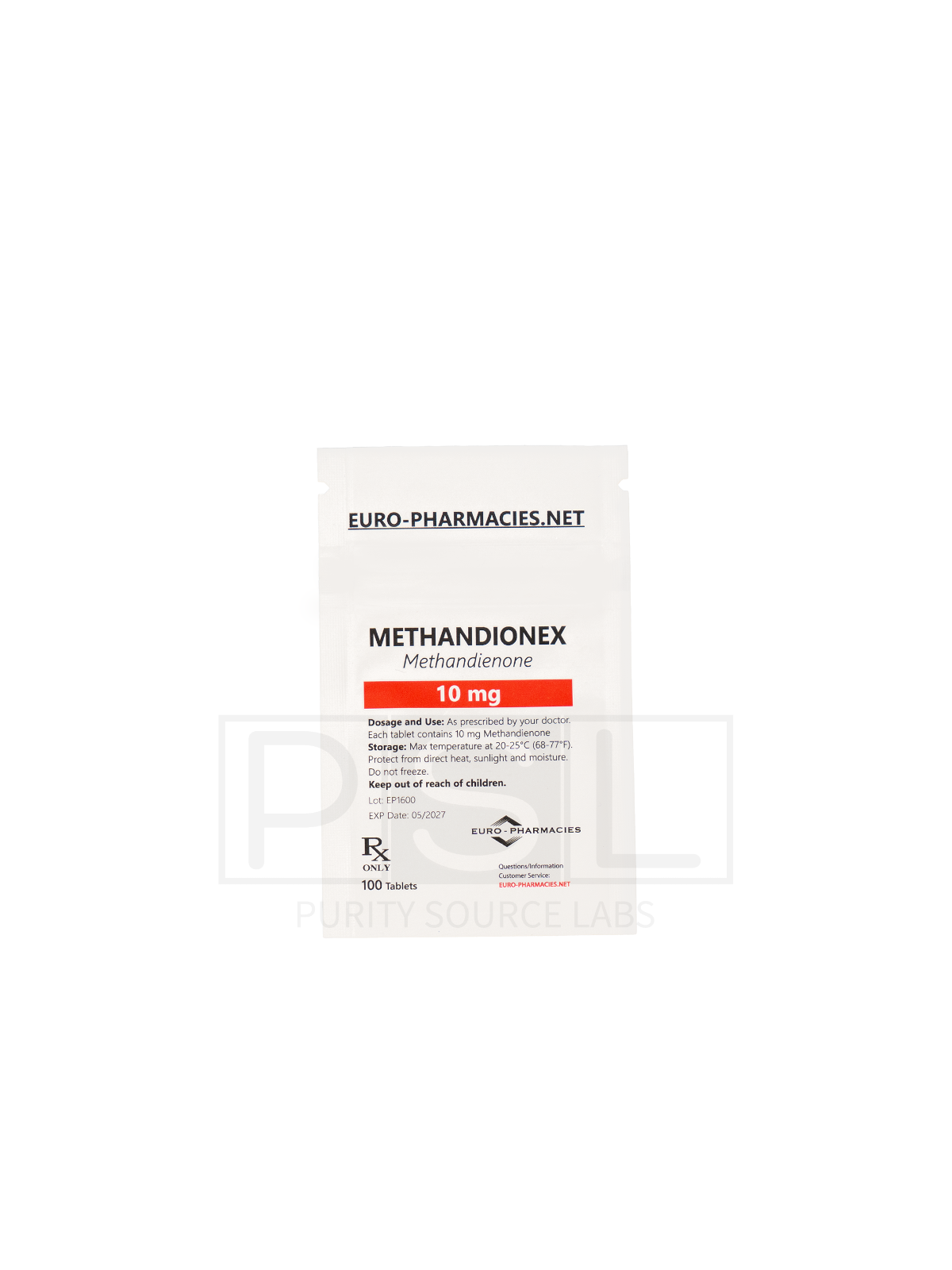 Methandionex (Dianabol) - 10mg/tab, 100 pills/bag - Euro-Pharmacies