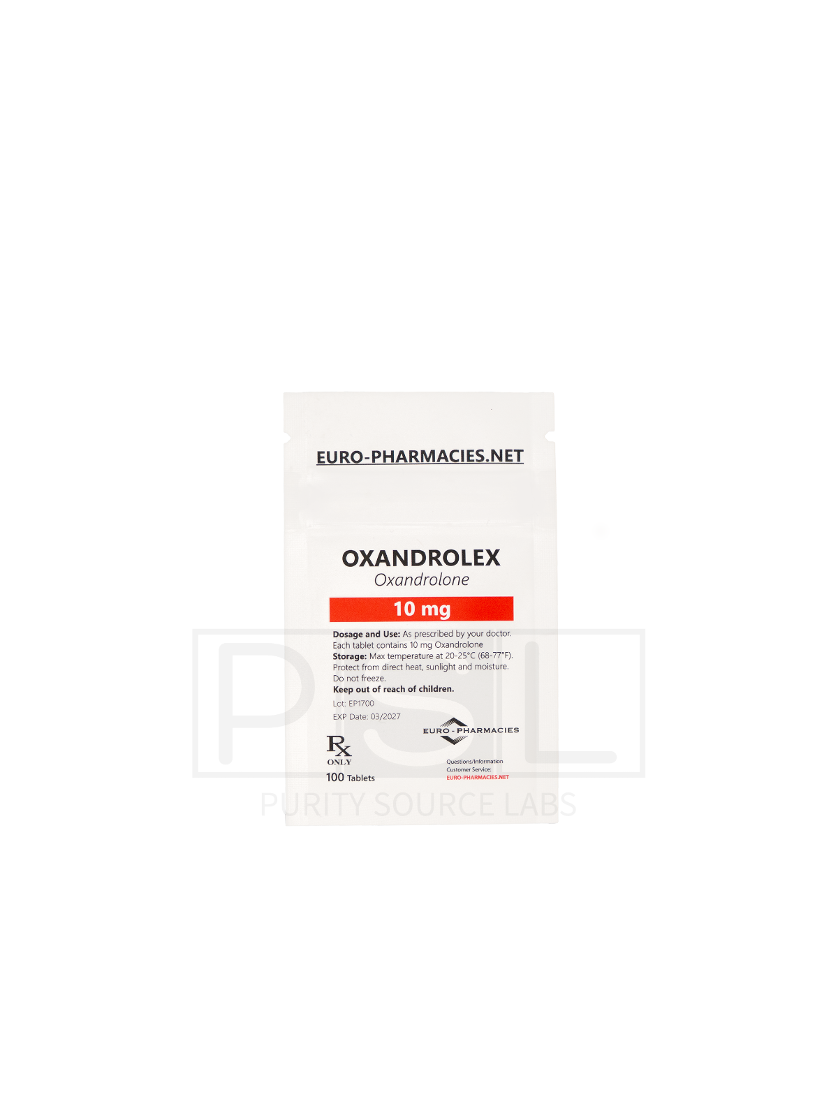 Oxandrolex (Anavar) - 10mg/tab, 100 pills/bag - Euro-Pharmacies