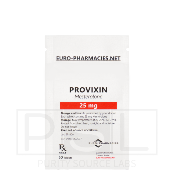 Provixin (Proviron) - 25mg/tab, 50 pills/bag - Euro-Pharmacies
