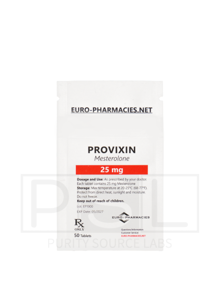 Provixin (Proviron) - 25mg/tab, 50 pills/bag - Euro-Pharmacies
