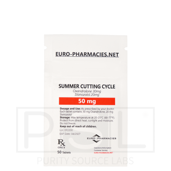 Summer Cutting cycle (20 mg winstrol + 30mg anavar)  -50mg/tab, 50 pills/bag - Euro-Pharmacies