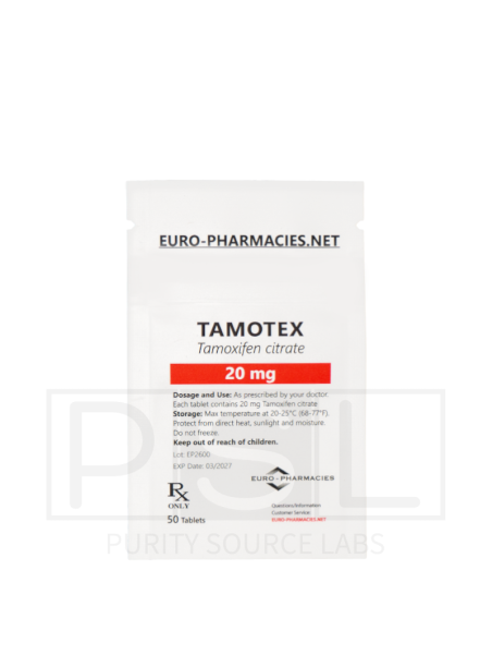 Tamotex (Tamoxifen) - 20mg/tab, 50 pills/bag - Euro-Pharmacies