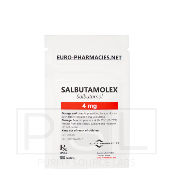 Salbutamolex (salbutamol) - 4mg/tab, 100 pills/bag - Euro-Pharmacies