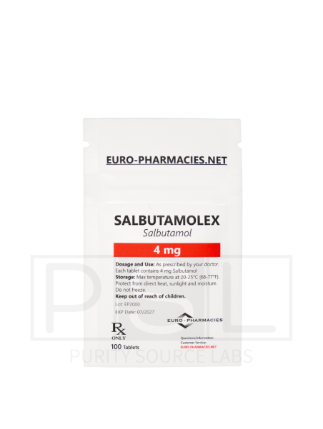 Salbutamolex (salbutamol) - 4mg/tab, 100 pills/bag - Euro-Pharmacies