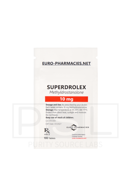 Superdrolex (Methyldrostanolone) - 10mg/tab, 100 pills/bag - Euro-Pharmacies