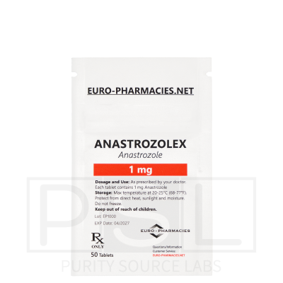 Anastrozolex (Arimidex) 1mg/tab, 50 pills/bag - Euro-Pharmacies - USA