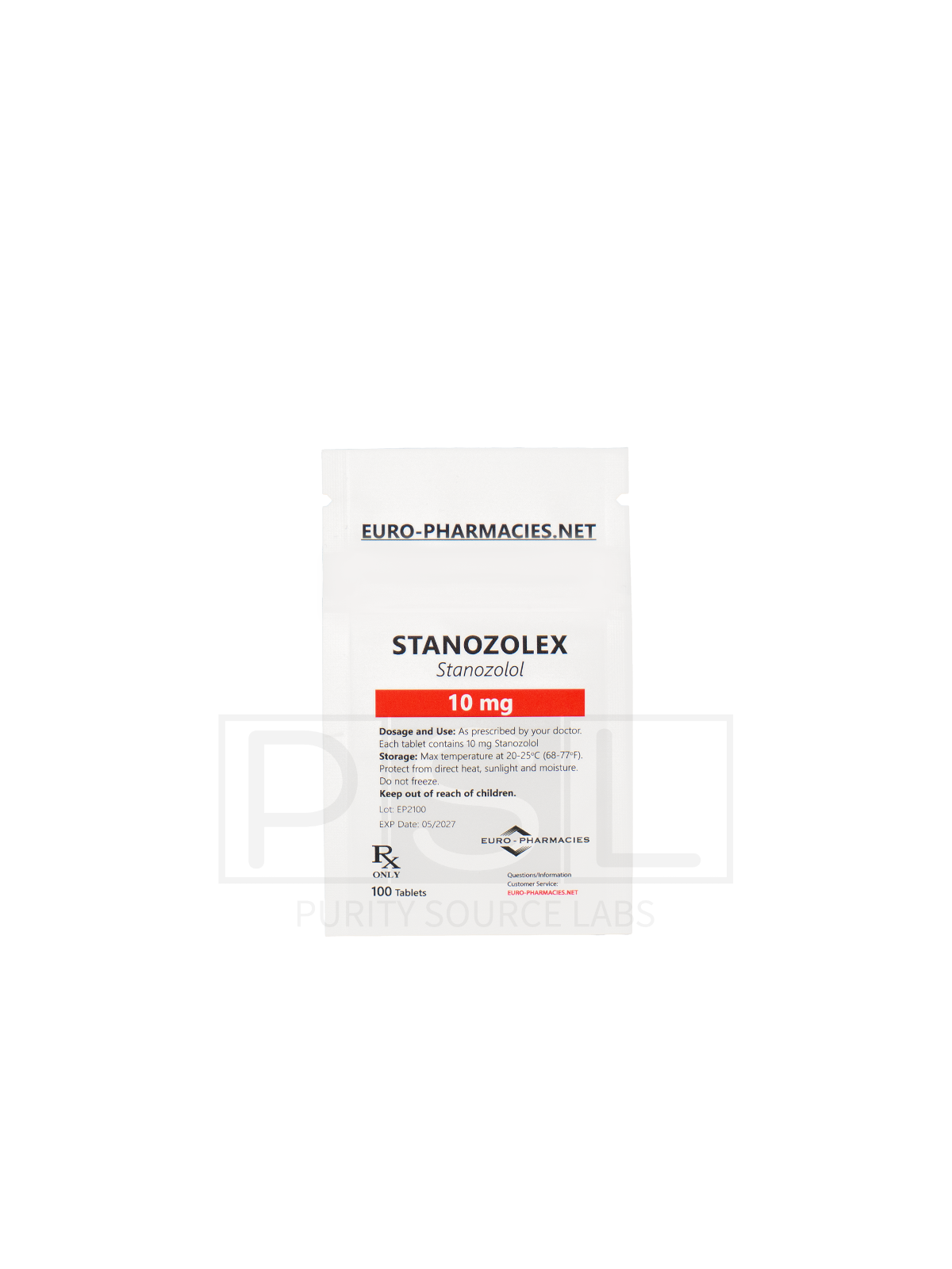 Stanozolex 10 (Winstrol) - 10mg/tab, 100 pills/bag - Euro-Pharmacies - USA