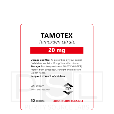 Tamotex (Tamoxifen) - 20mg/tab, 50 pills/bag - Euro-Pharmacies - USA