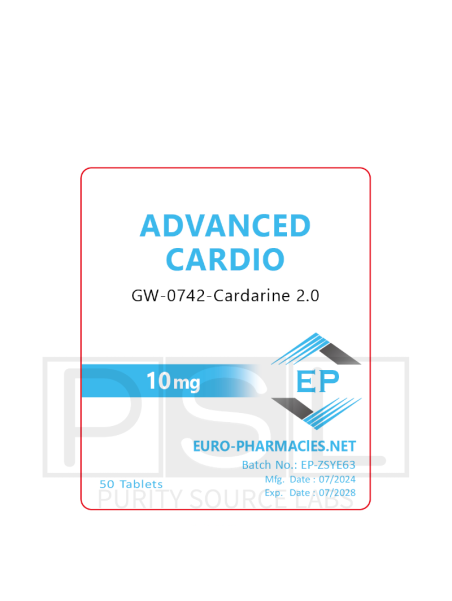 Advanced Cardio (GW 0742) - 10mg/tab, 50 pills/bag - Euro-Pharmacies