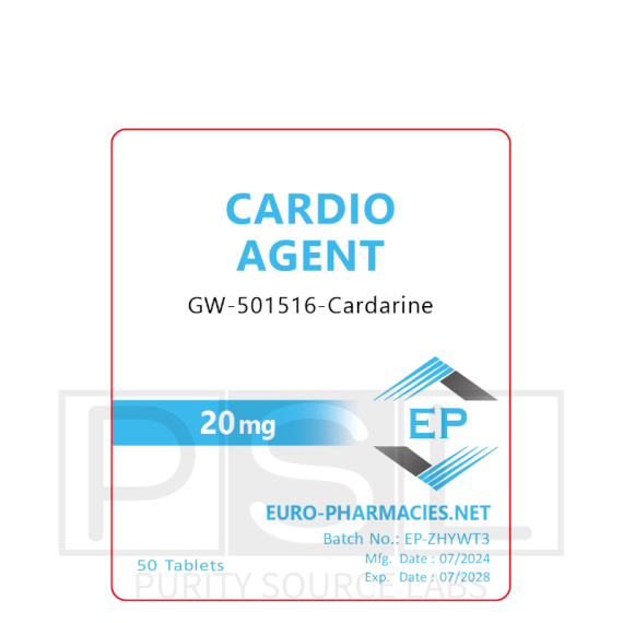 Cardio Agent (GW501516) - 20mg/tab - 50 tab - Euro-Pharmacies