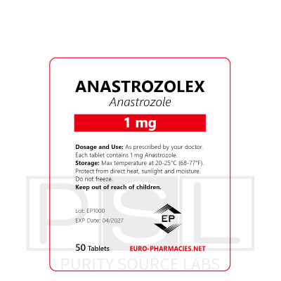 Anastrozolex (Arimidex) 1mg/tab, 50 pills/bag - Euro-Pharmacies - USA