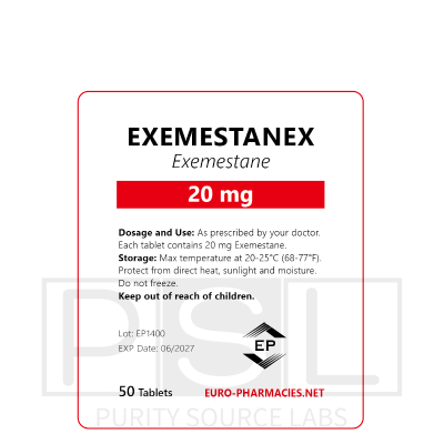Exemestanex (Aromasin) - 20mg/tab, 50 pills/bag - Euro-Pharmacies - USA