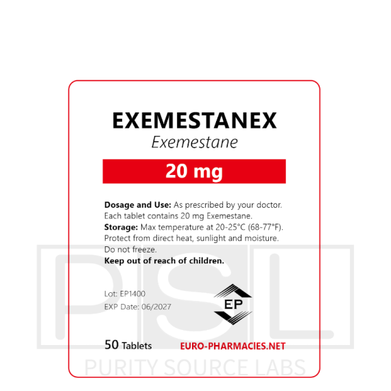 Exemestanex (Aromasin) - 20mg/tab, 50 pills/bag - Euro-Pharmacies - USA