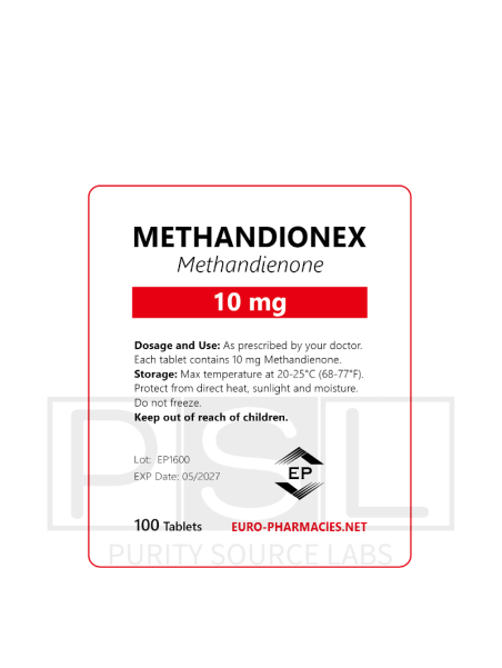Methandionex 10 (Dianabol) - 10mg/tab, 100 pills/bag - Euro-Pharmacies - USA