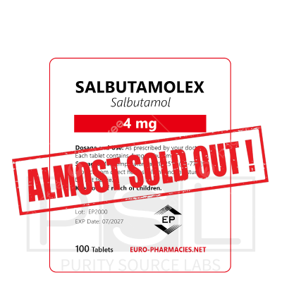 Salbutamolex (salbutamol) - 4mg/tab, 100 pills/bag - Euro-Pharmacies - USA