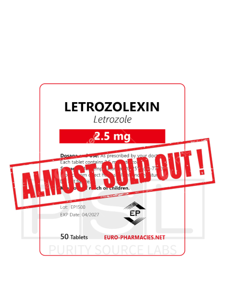 Letrozolexin (Letrozole)- 2.5 mg/tab, 50 pills/bag - Euro-Pharmacies