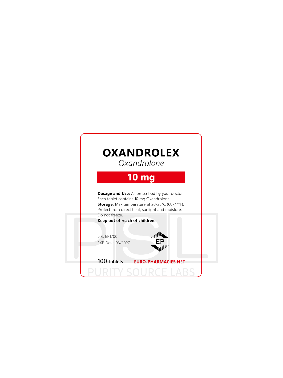 Oxandrolex (Anavar) - 10mg/tab, 100 pills/bag - Euro-Pharmacies