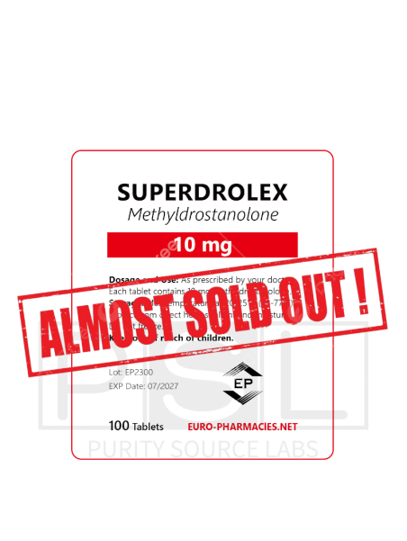 Superdrolex (Methyldrostanolone) - 10mg/tab, 100 pills/bag - Euro-Pharmacies