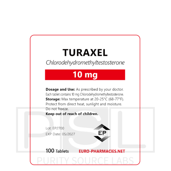 Turaxel (Turanabol) - 10mg/tab, 100 pills/bag - Euro-Pharmacies