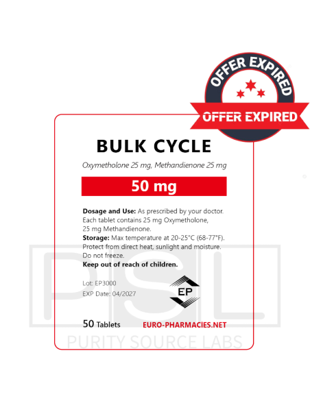 Bulk Cycle ( D-bol 25mg +  Drol 25mg ) -50mg/tab, 50 pills/bag - Euro-Pharmacies - USA