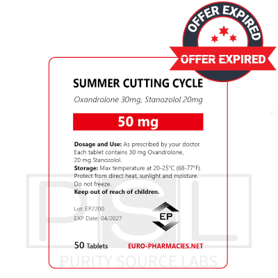 Summer Cutting cycle (20 mg winstrol + 30mg anavar)  -50mg/tab, 50 pills/bag - Euro-Pharmacies - USA