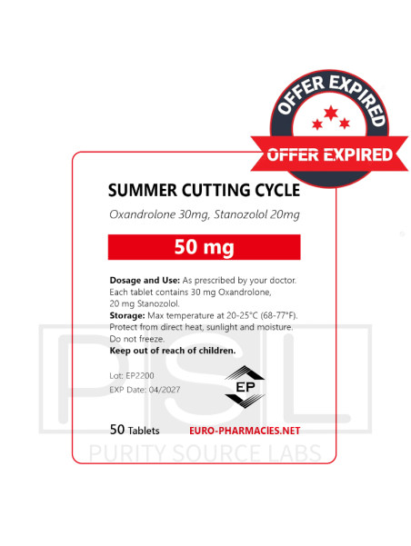 Summer Cutting cycle (20 mg winstrol + 30mg anavar)  -50mg/tab, 50 pills/bag - Euro-Pharmacies - USA