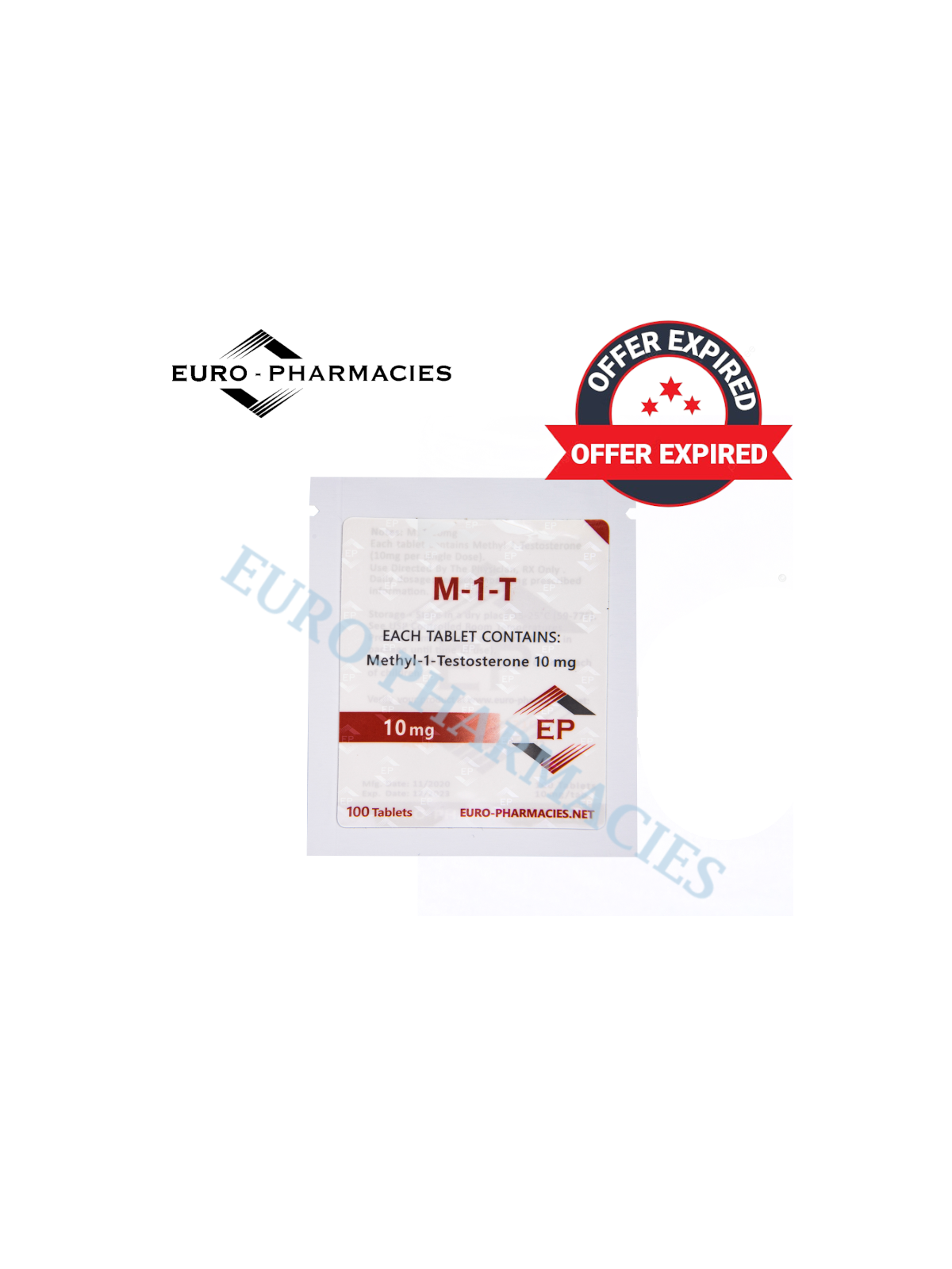 Euro-Pharmacies M1T 10mg tablet 100 pills bag – USA domestic shipping, highly androgenic oral