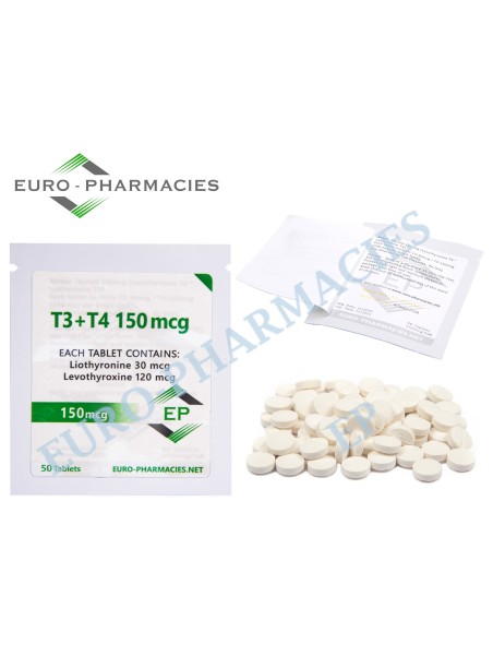 T3+T4 - ( T3-30mg + T4-120mg) -150mcg/tab EP