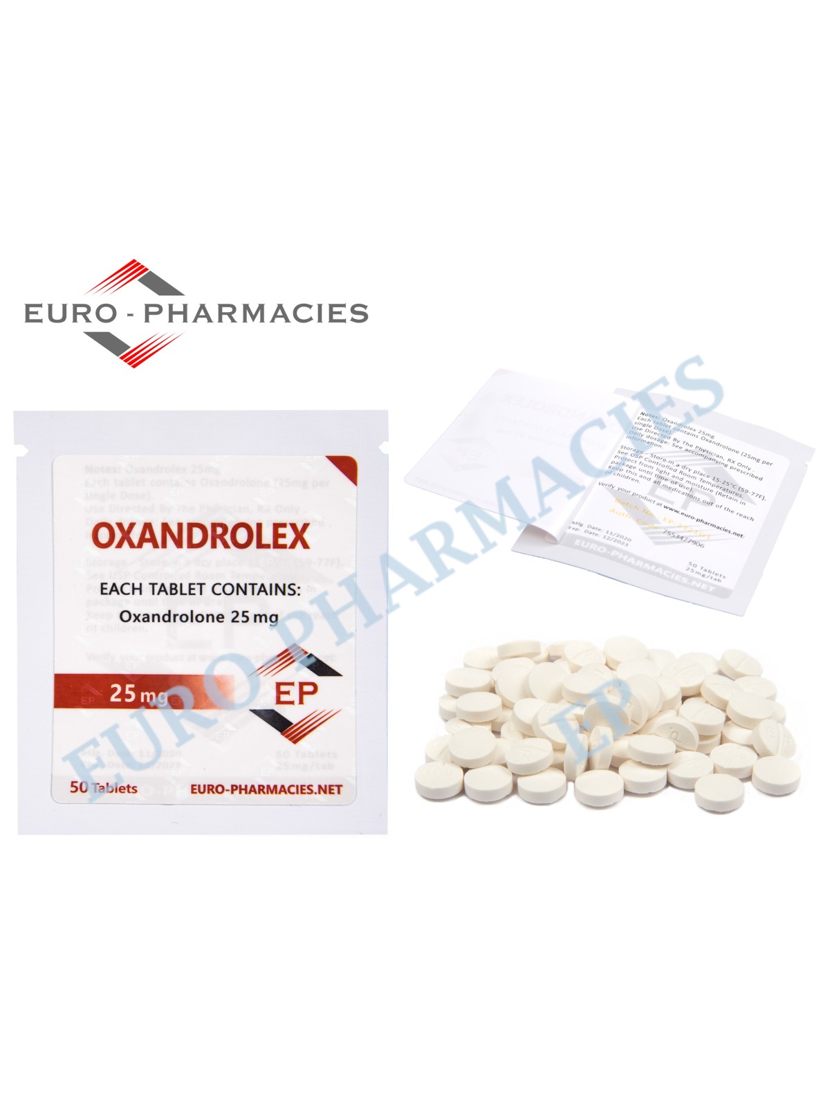 Oxandrolex (Anavar)  - 25mg/tab 50 Tabs/bag - EP - USA