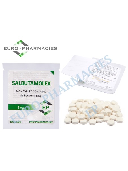 Salbutamolex (salbutamol) - 4mg/tab, 100 pills/bag - Euro-Pharmacies - USA