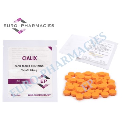 Cialix (Tadafil) - 20mg/tab, 50 pills/bag - Euro-Pharmacies